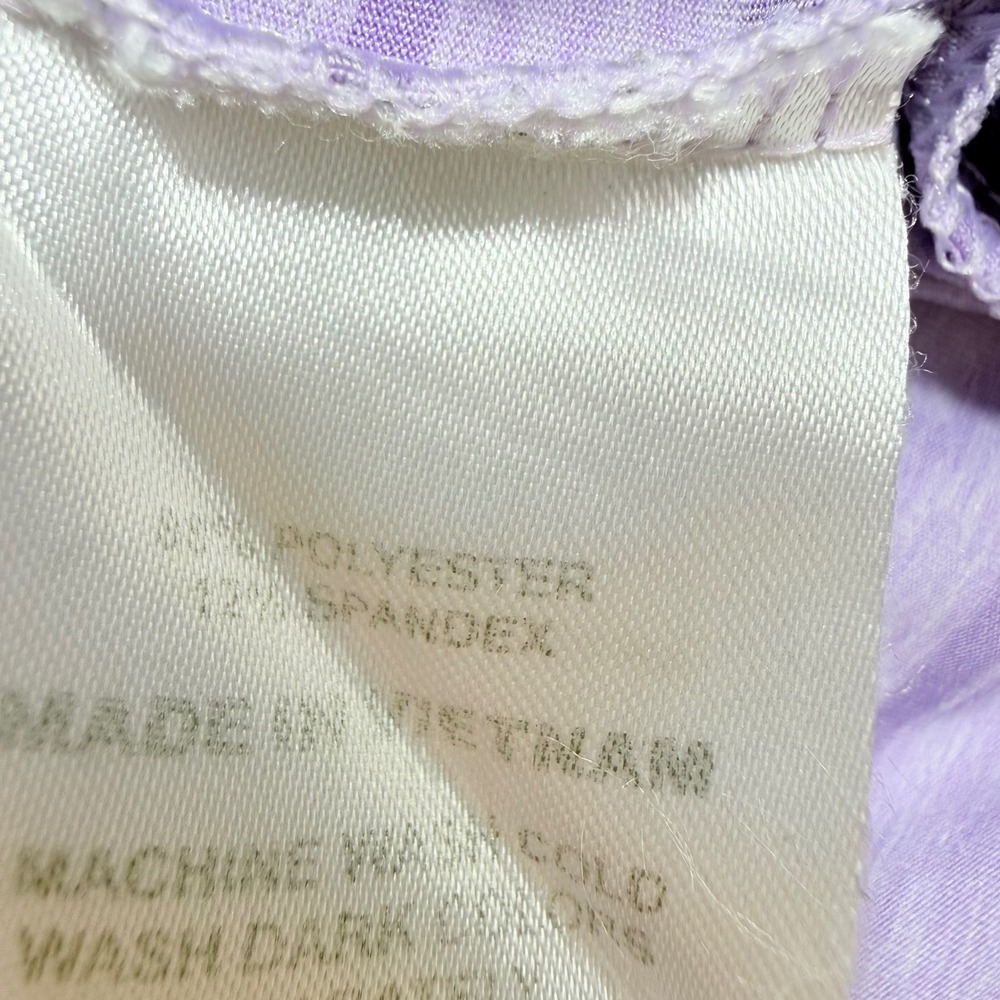 FootJoy Mens ProDry Striped Golf Polo Shirt Purple Lavender Medium 25520 - Picture 4 of 8